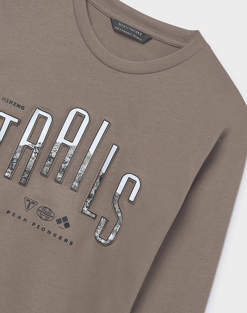 MAYORAL ΜΠΛΟΥΖΑ ΜΑΚΡΥΜΑΝΙΚΗ "TRAILS" 07007-029 Khaki φωτογραφία