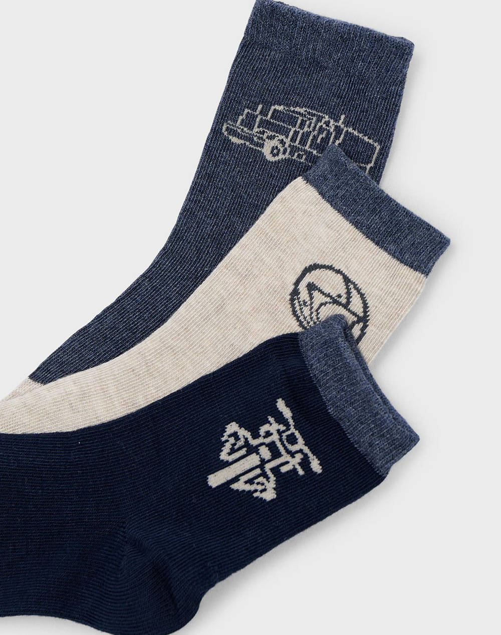 MAYORAL ΣΕΤ 3 ΚΑΛΤΣΕΣ "DINOS" 10050-082 DarkBlue φωτογραφία