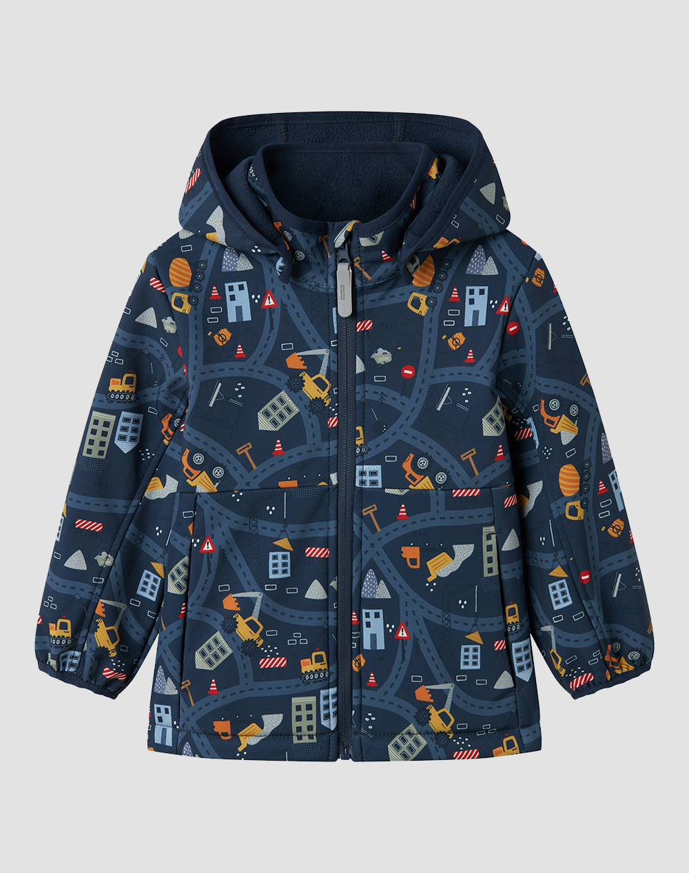 NAME IT NMMMALTA05 SOFTSHELL JACKET AOP FO 13237025-SpellboundCONSTRUCTION DarkBlue