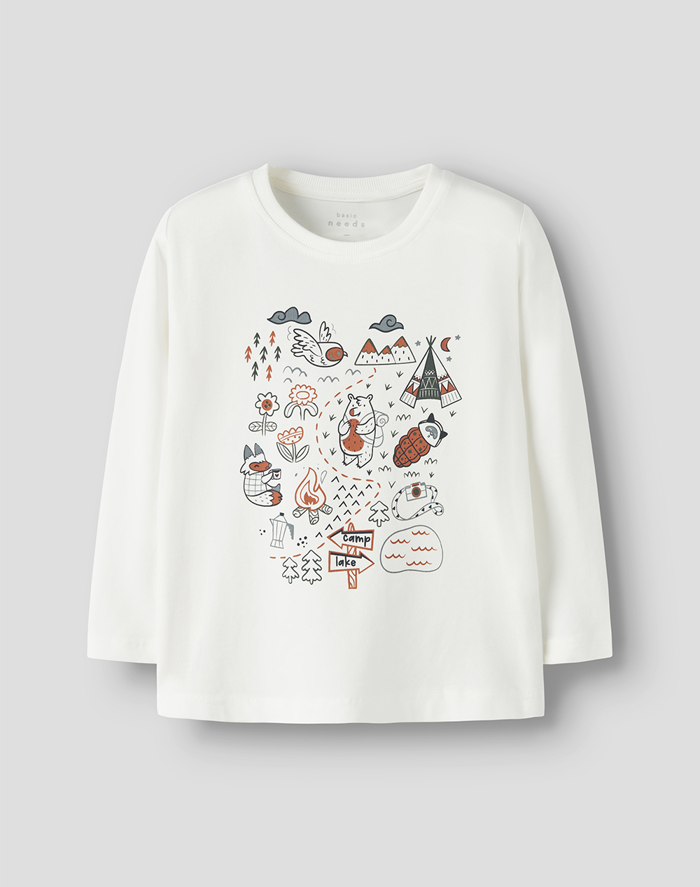 NAME IT NMMVUX LS TOP 13224978-Cloud DancerMap OffWhite