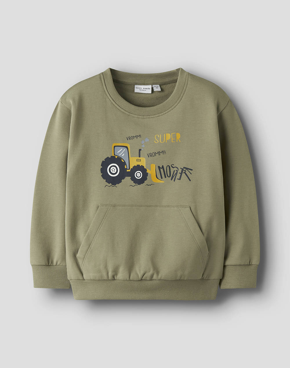 NAME IT NMMVUGO LS NREG SWEAT BRU 13234314-MermaidSuper Olive