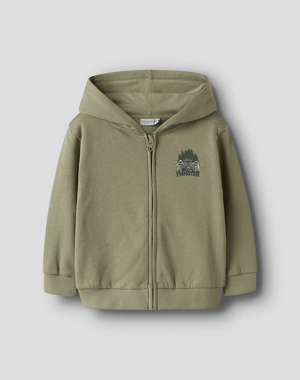 NAME IT NAME IT NMMVOLTINUS NREG SWEAT CARD WH BRU 13249494-Mermaid Olive