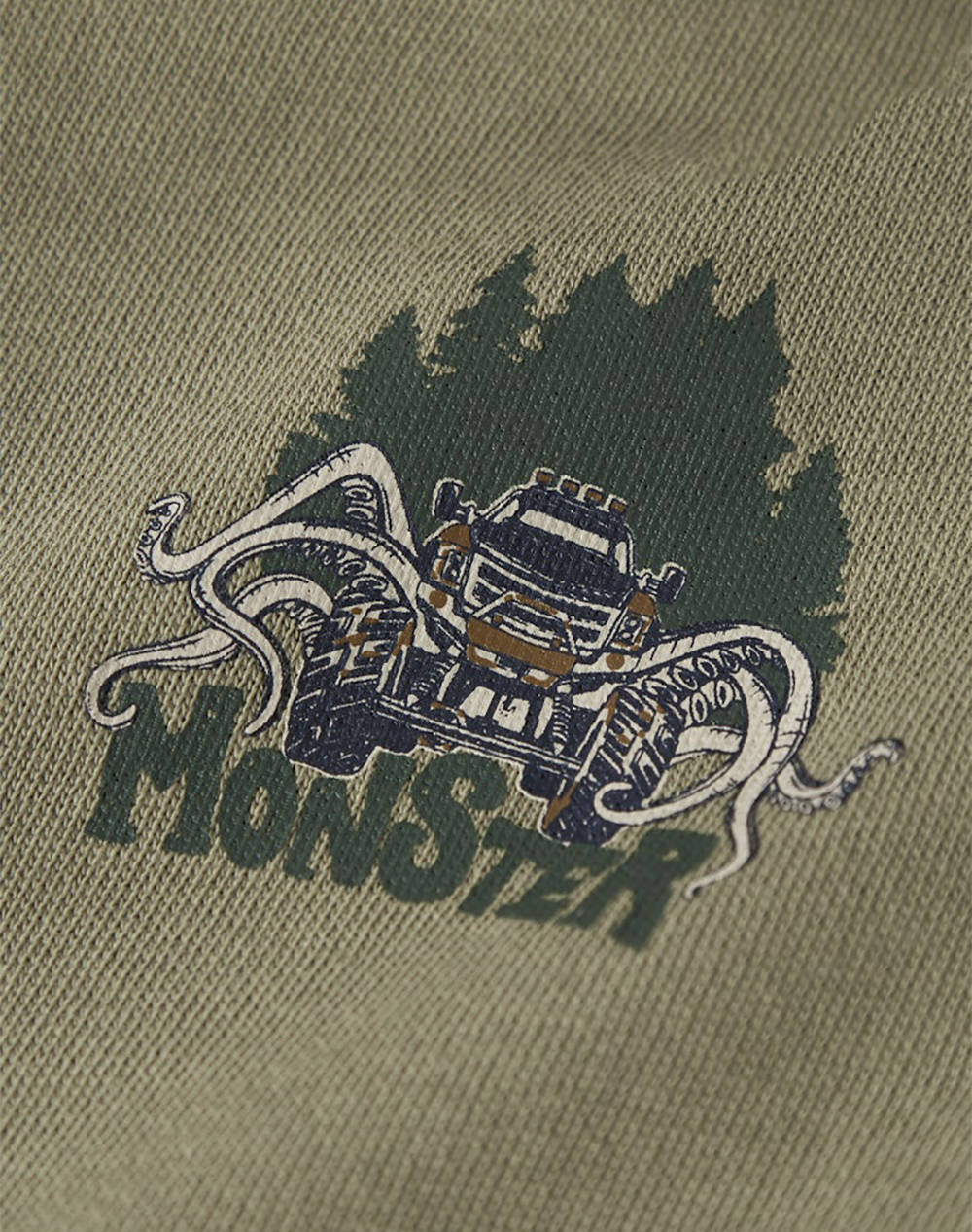 NAME IT NMMVOLTINUS NREG SWEAT CARD WH BRU 13249494-Mermaid Olive φωτογραφία