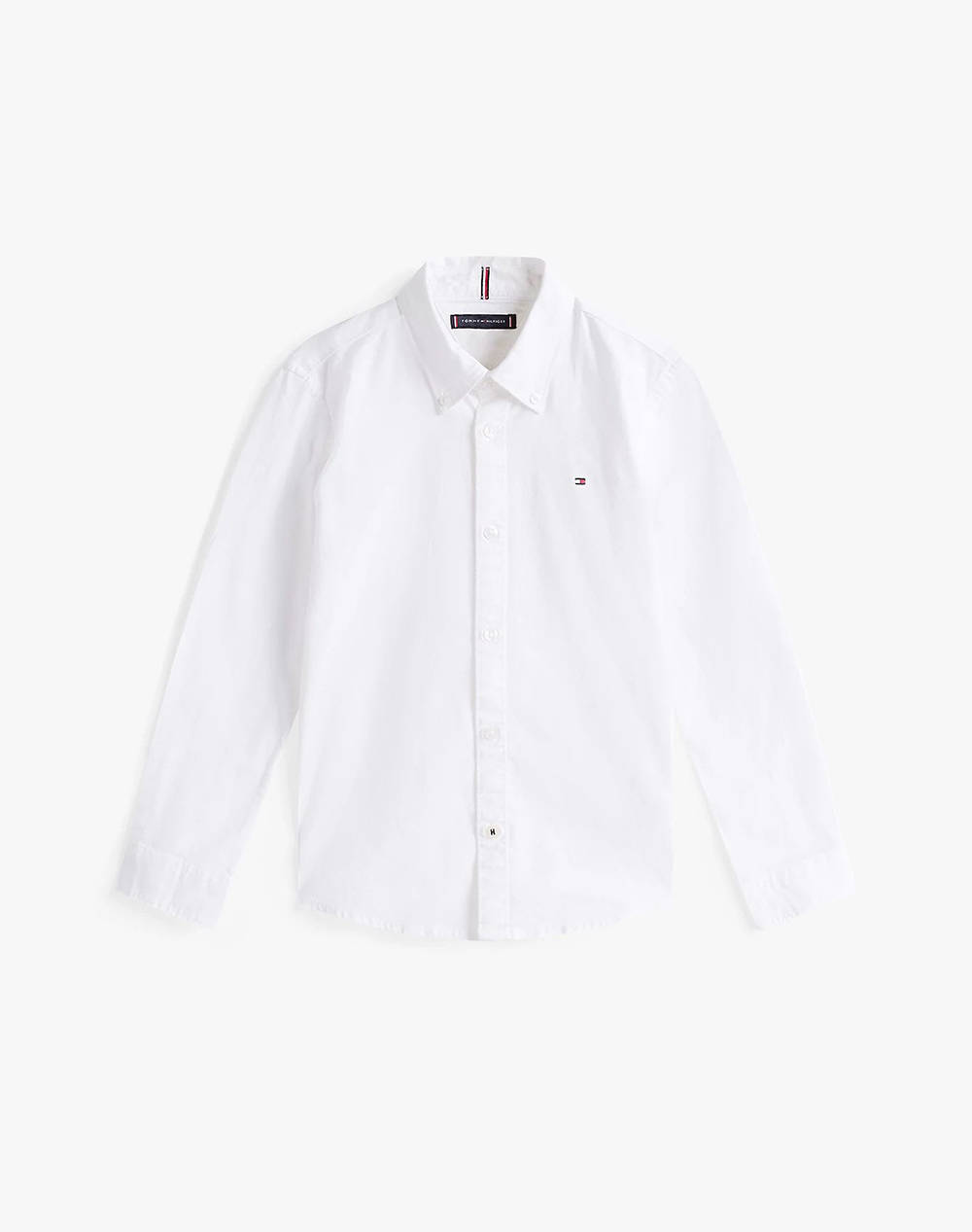 TOMMY HILFIGER TOMMY HILFIGER BOYS STRETCH OXFORD SHIRT L/S KB0KB06964-8Y-16Y-YBR White