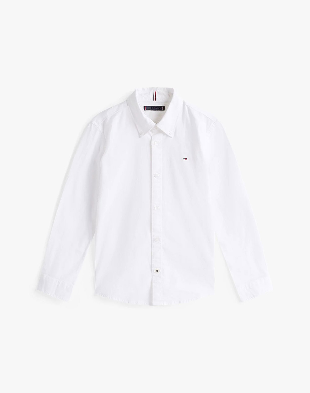 TOMMY HILFIGER TOMMY HILFIGER BOYS STRETCH OXFORD SHIRT L/S KB0KB06964-2Y-7Y-YBR White