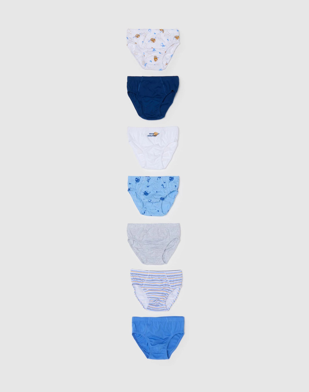 OVS OVS PK 7 BRIEFS 3/10 2395384-BLUE/LT BLUE Multi