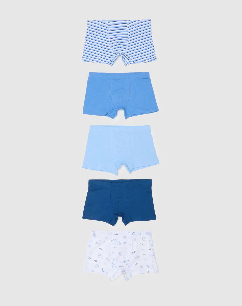OVS OVS PK 5 BOXER 3/10 2417403-WHITE/BLUE Blue