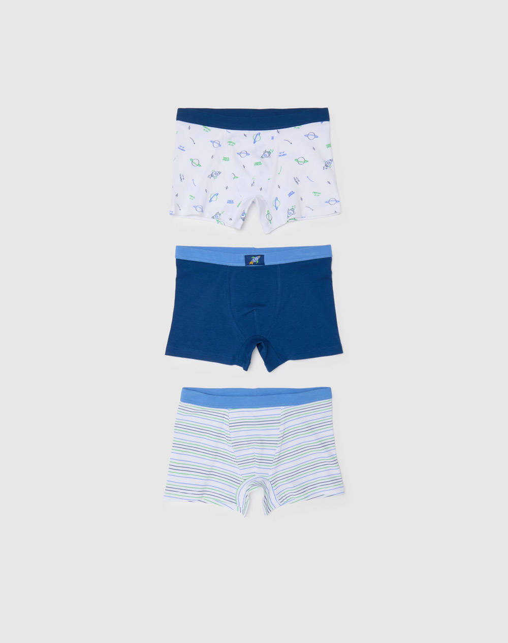 OVS OVS PK 3 BOXER 3/10 2400928-BLUE/WHITE Multi
