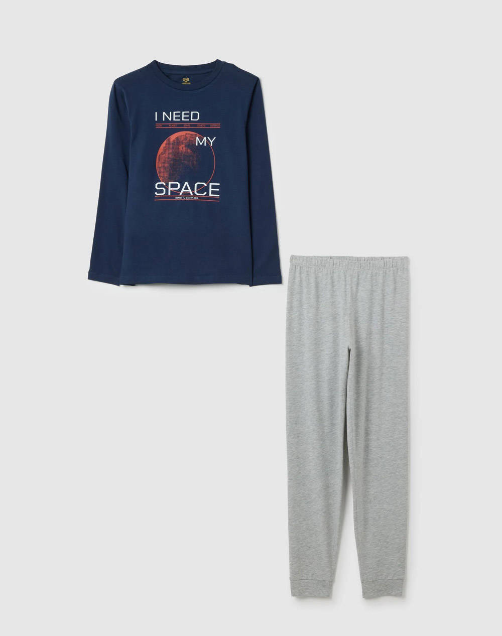 OVS OVS PYJAMA SP 10/15 JRS 140 2417244-BLUE/GREY DarkBlue