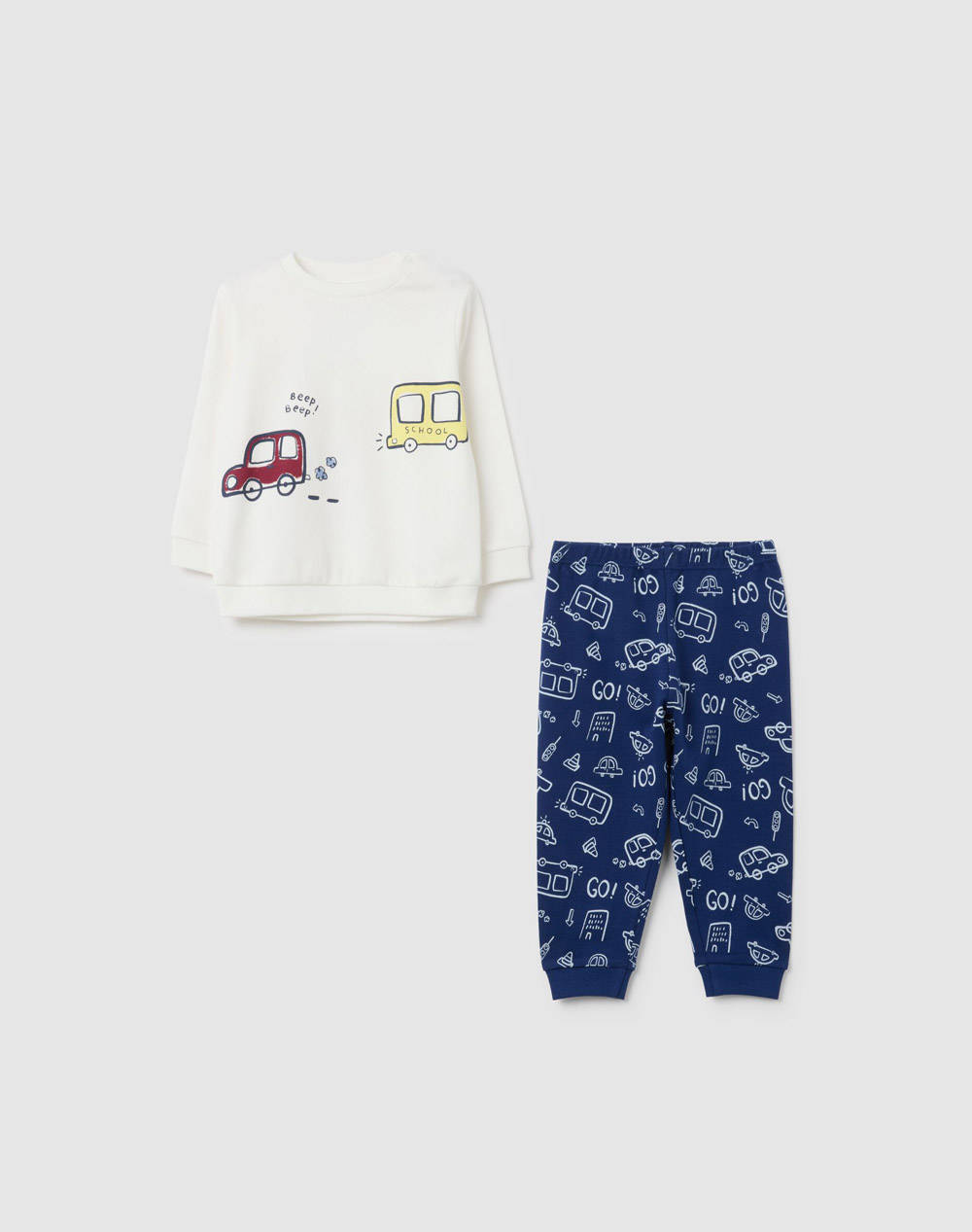 OVS OVS PYJAMAS BOY 2446260-BLUE DEPTHS OffWhite