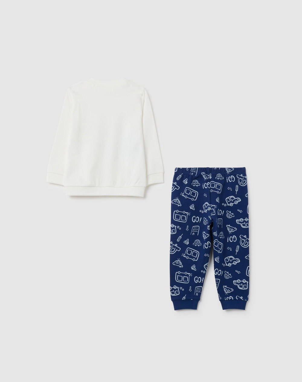 OVS PYJAMAS BOY 2446260-BLUE DEPTHS OffWhite φωτογραφία