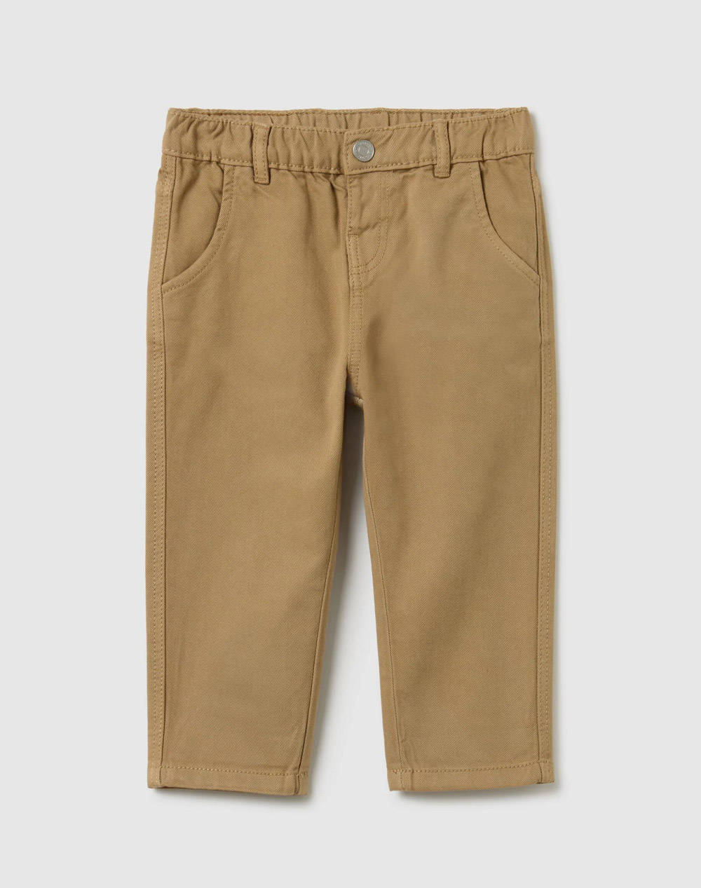 OVS GARMENT DYED TROUSERS 2415089-BEIGE Camel