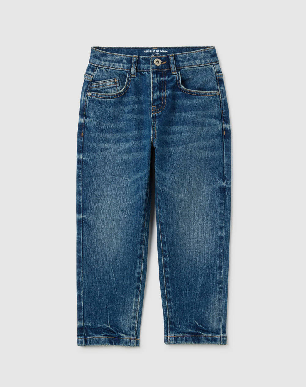 OVS 5 POCKETS DENIM 2401920-MEDIUM BLUE DenimBlue