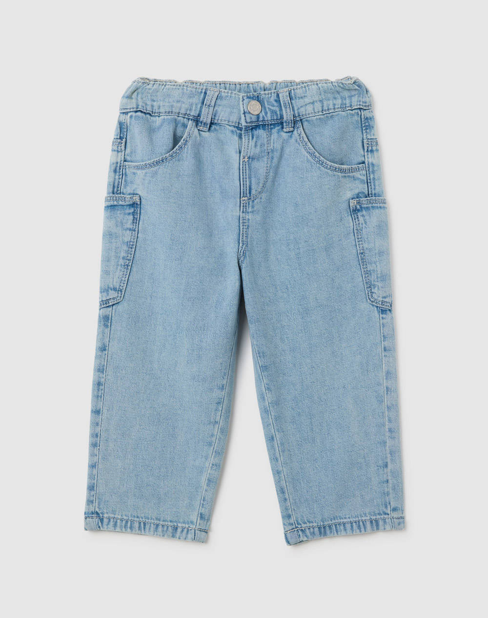 OVS LONG PANT MIXED LINEN 2414940-LIGHT BLUE DenimLightBlue