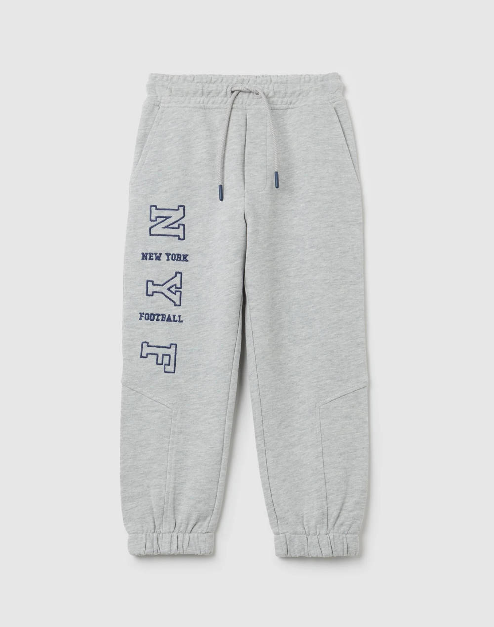 OVS OVS TROUSERS W/EMBRO 2448502-GREY MELANGE LightGray