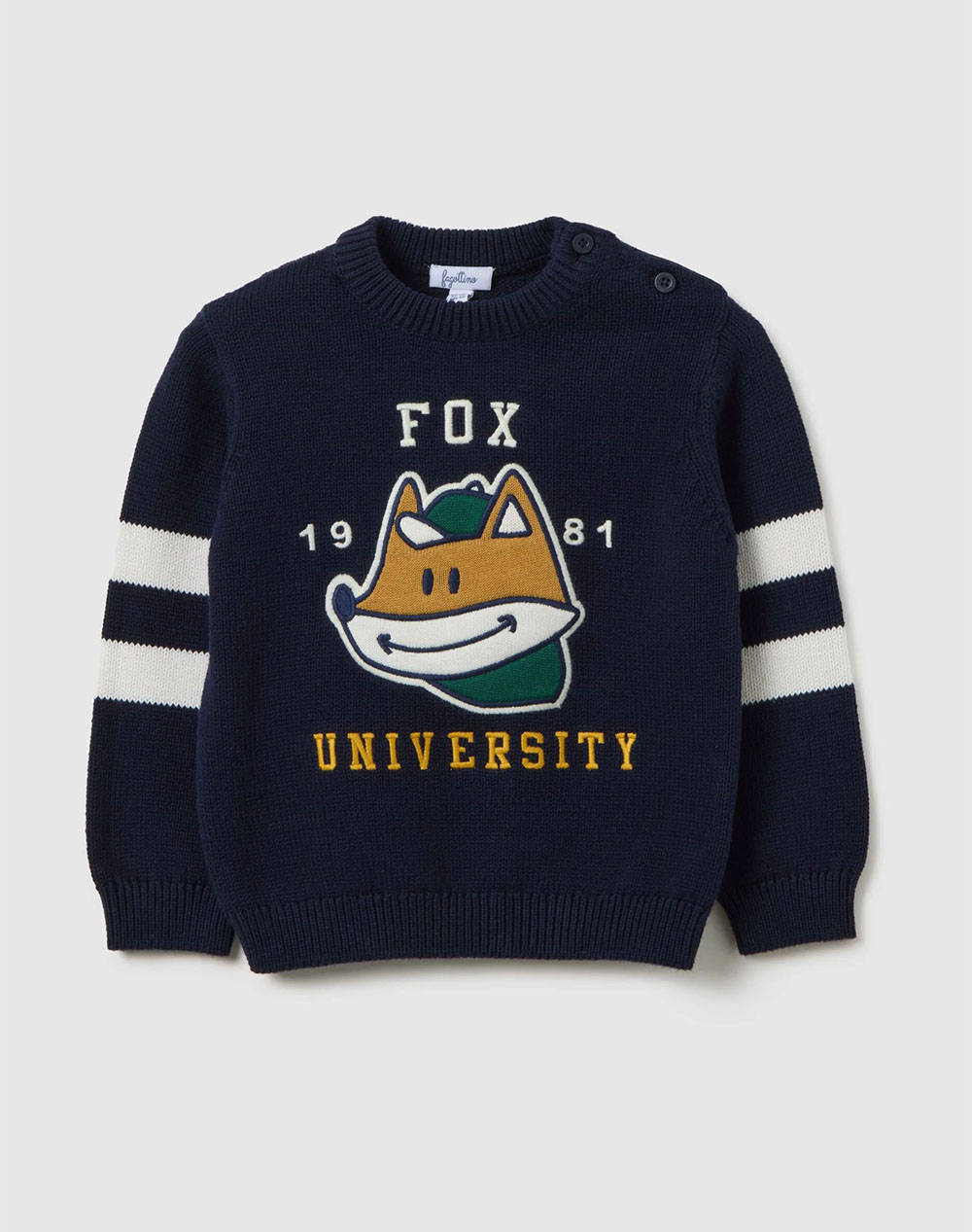 OVS OVS JUMPER WITH FOX APPLIC. 2415114-DARK BLUE DarkBlue