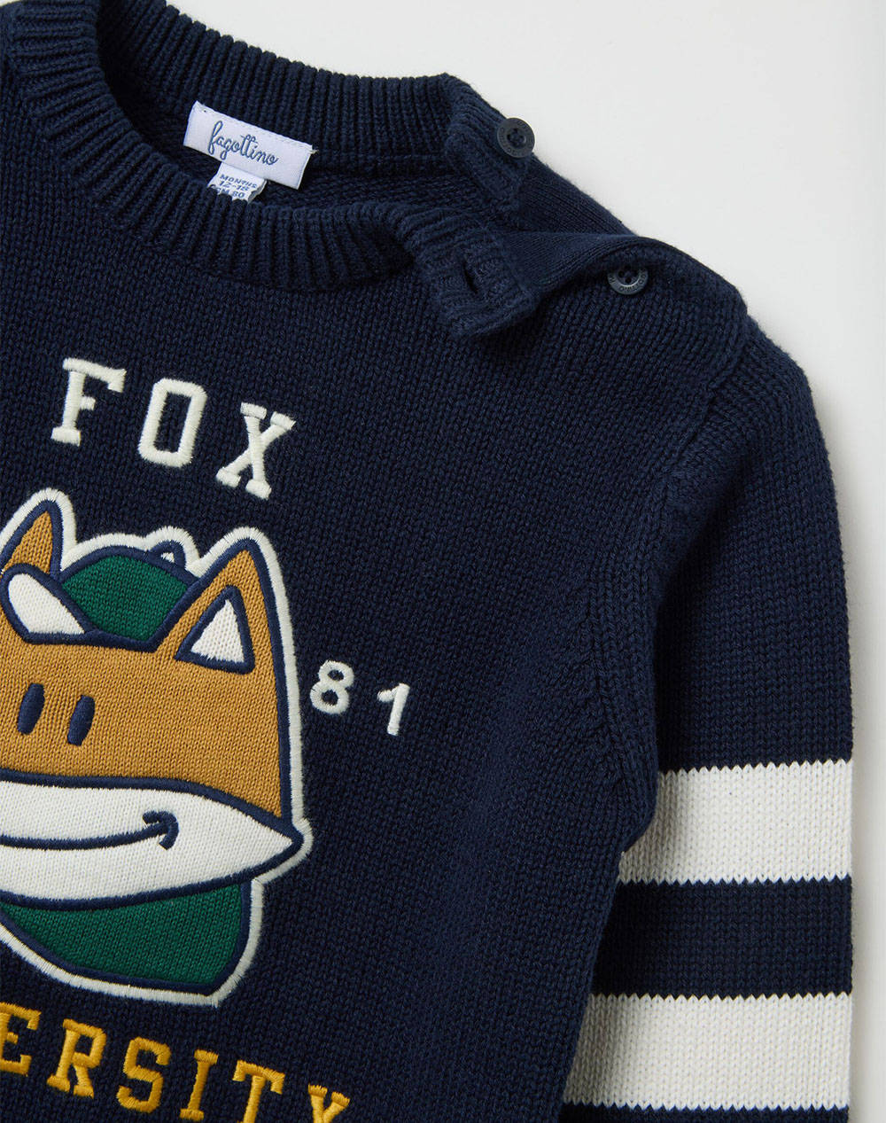 OVS JUMPER WITH FOX APPLIC. 2415114-DARK BLUE DarkBlue φωτογραφία
