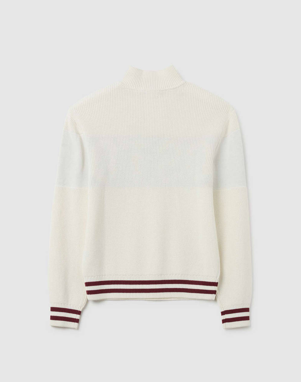 OVS TRICOT W/ZIP 2445307-EGRET Mixed φωτογραφία