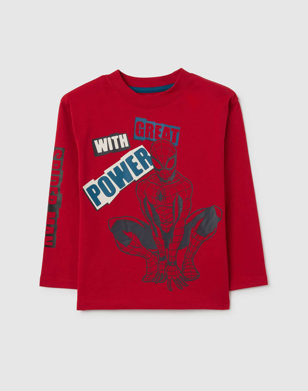 OVS T-SHIRT L/S 2448841-SCARLET SAGE DarkRed