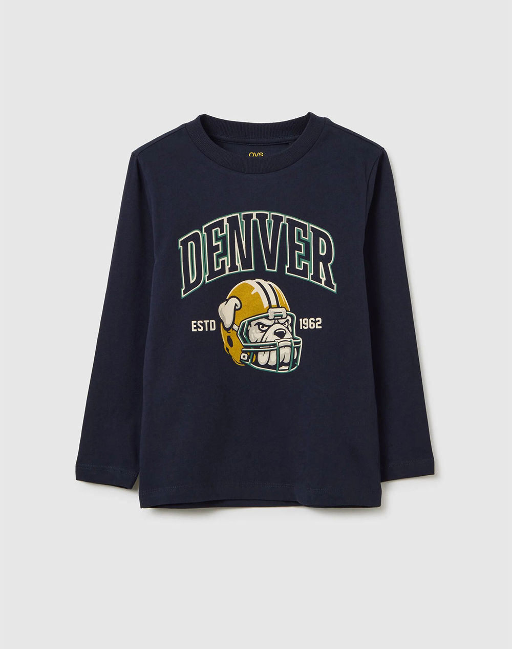 OVS T-SHIRT W/PRINT 2448675-DARK SAPPHIRE DarkBlue