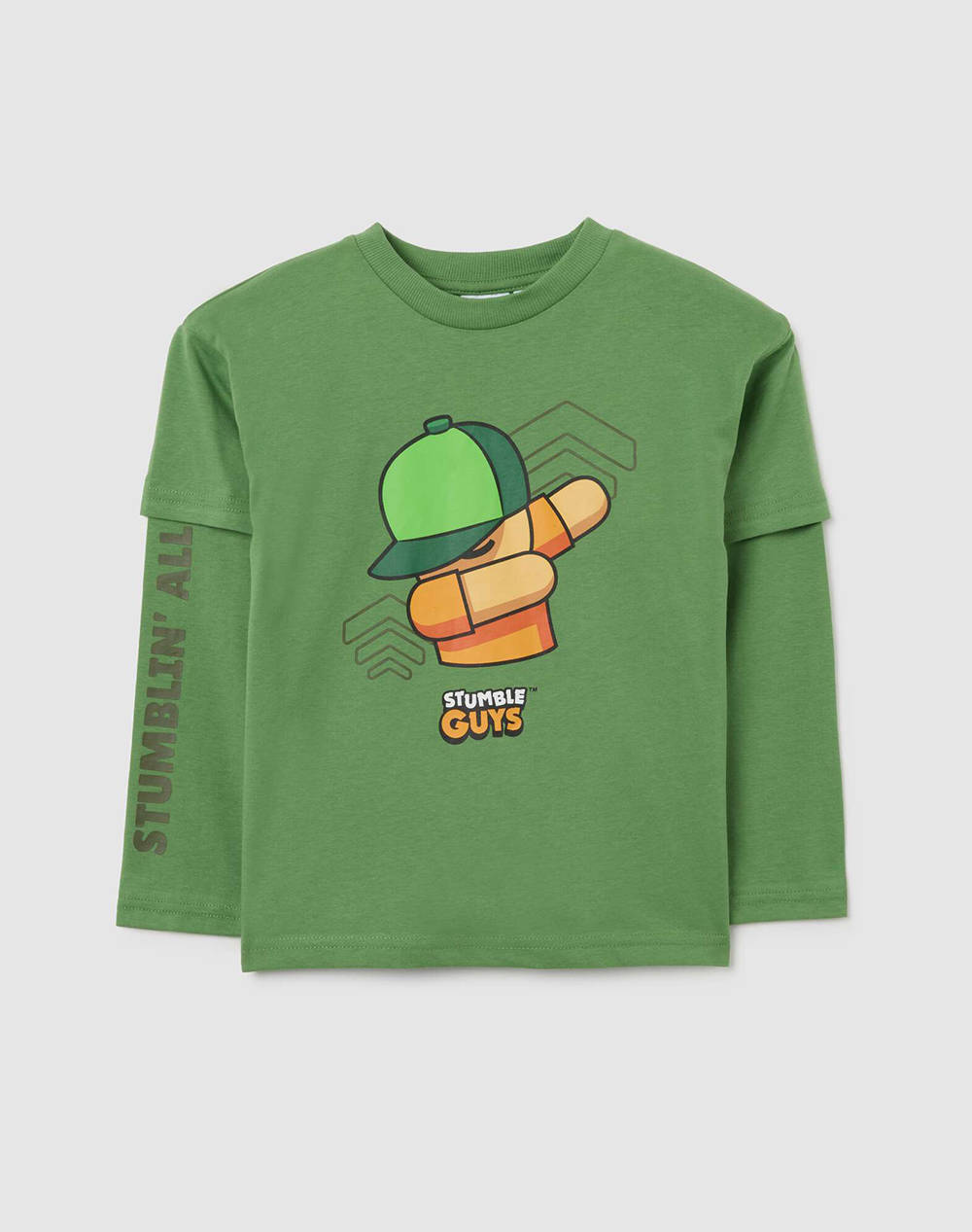 OVS T-SHIRT LONG SLEEVE 2454879-ENGLISH IVY DarkGreen