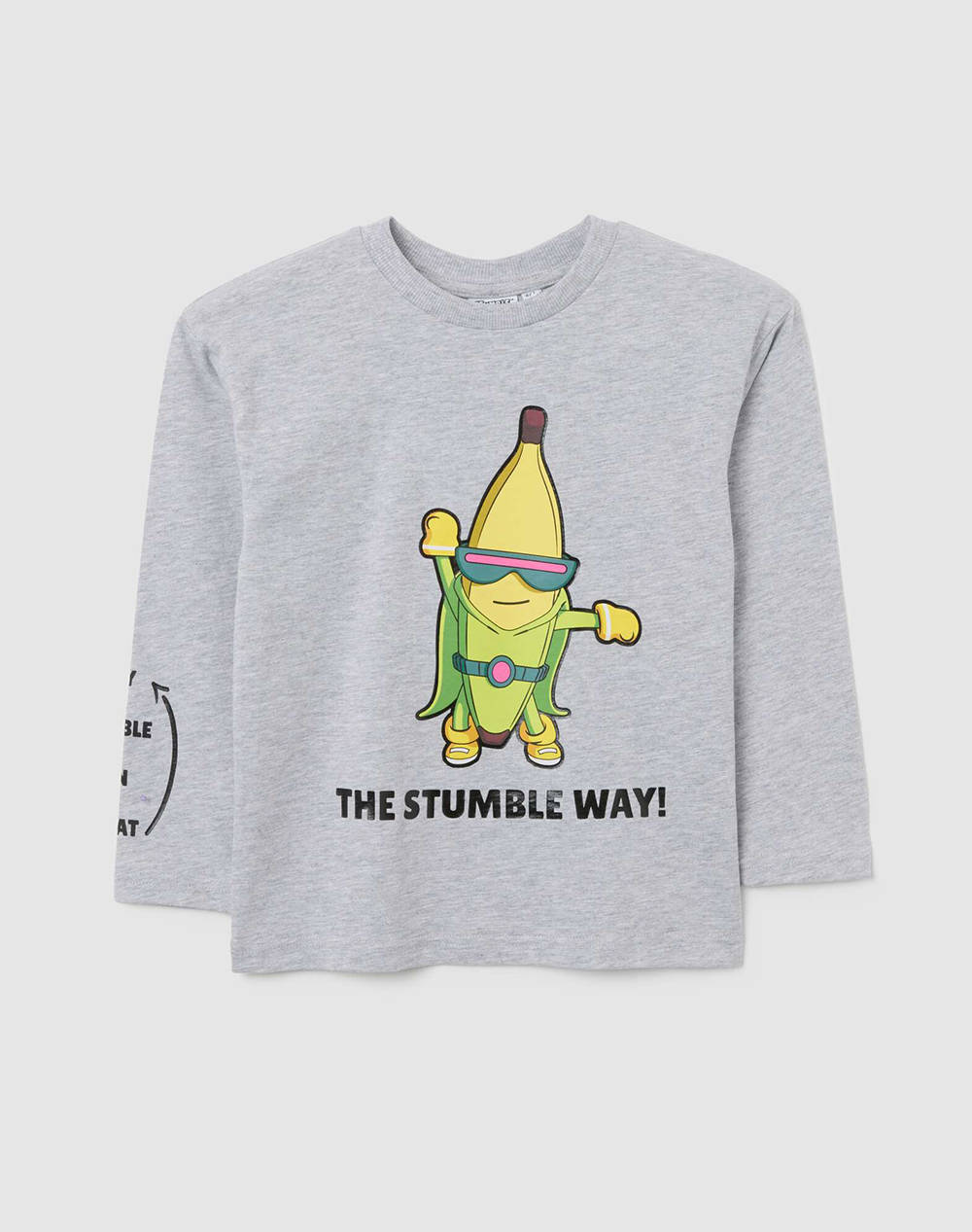 OVS T-SHIRT L/S 2454875-MEDIUM GREY MELANGE Gray