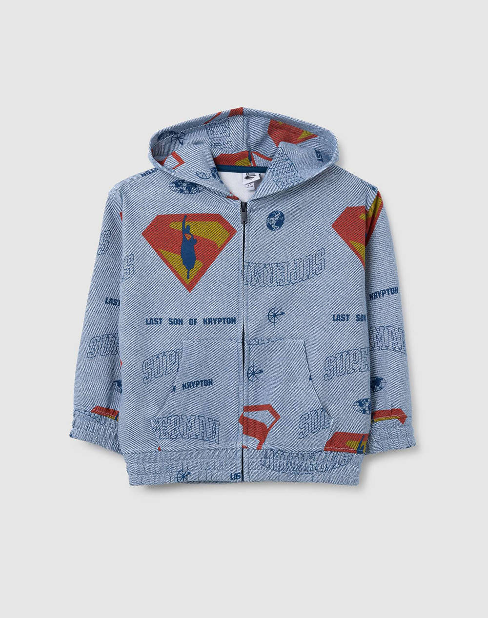 OVS SWEATSHIRT ZIP HOODIE 2397533-POSEIDON Blue