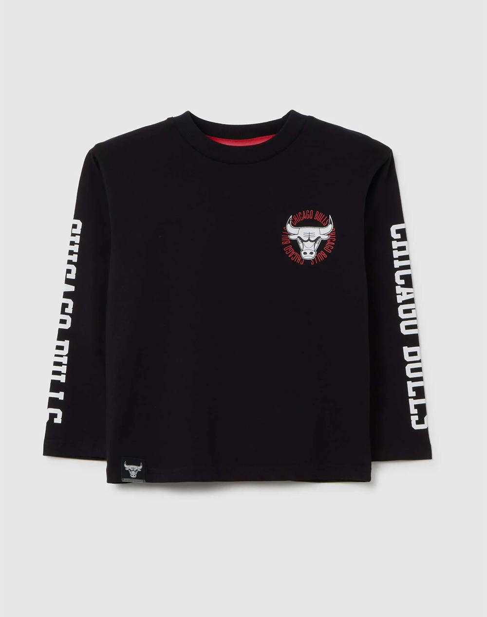 OVS T-SHIRT L/S 2448001-BLACK Black