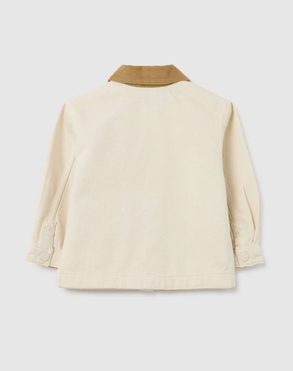 OVS SHACKET W/VELVET COLLAR 2415067-EGGNOG Biege φωτογραφία