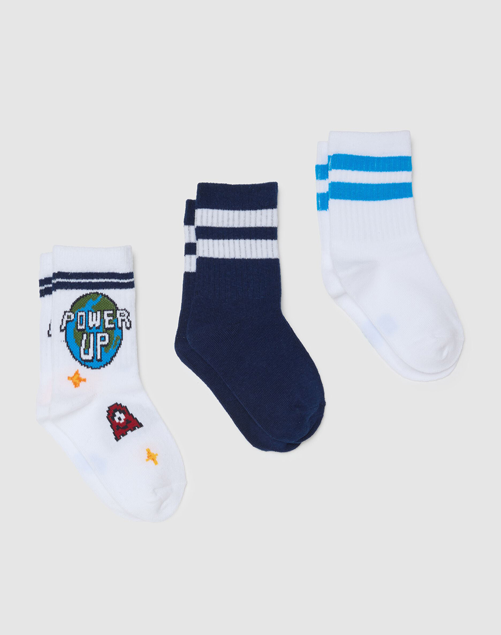 OVS OVS PK 3 TENNIS SOCKS 2464475-WHITE/BLUE Multi