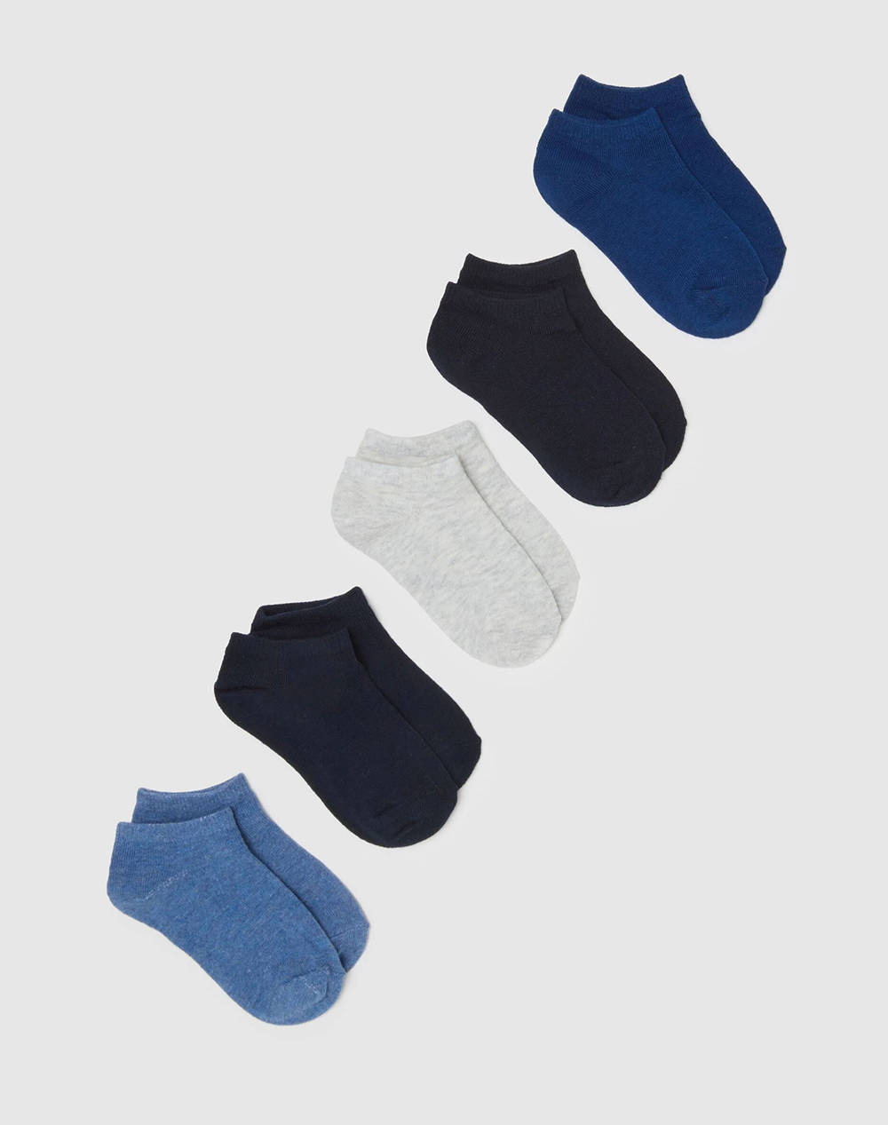 OVS OVS PK 5 EXTRASHORT SOCKS TU 2443808-BLUE/LT BLUE Blue