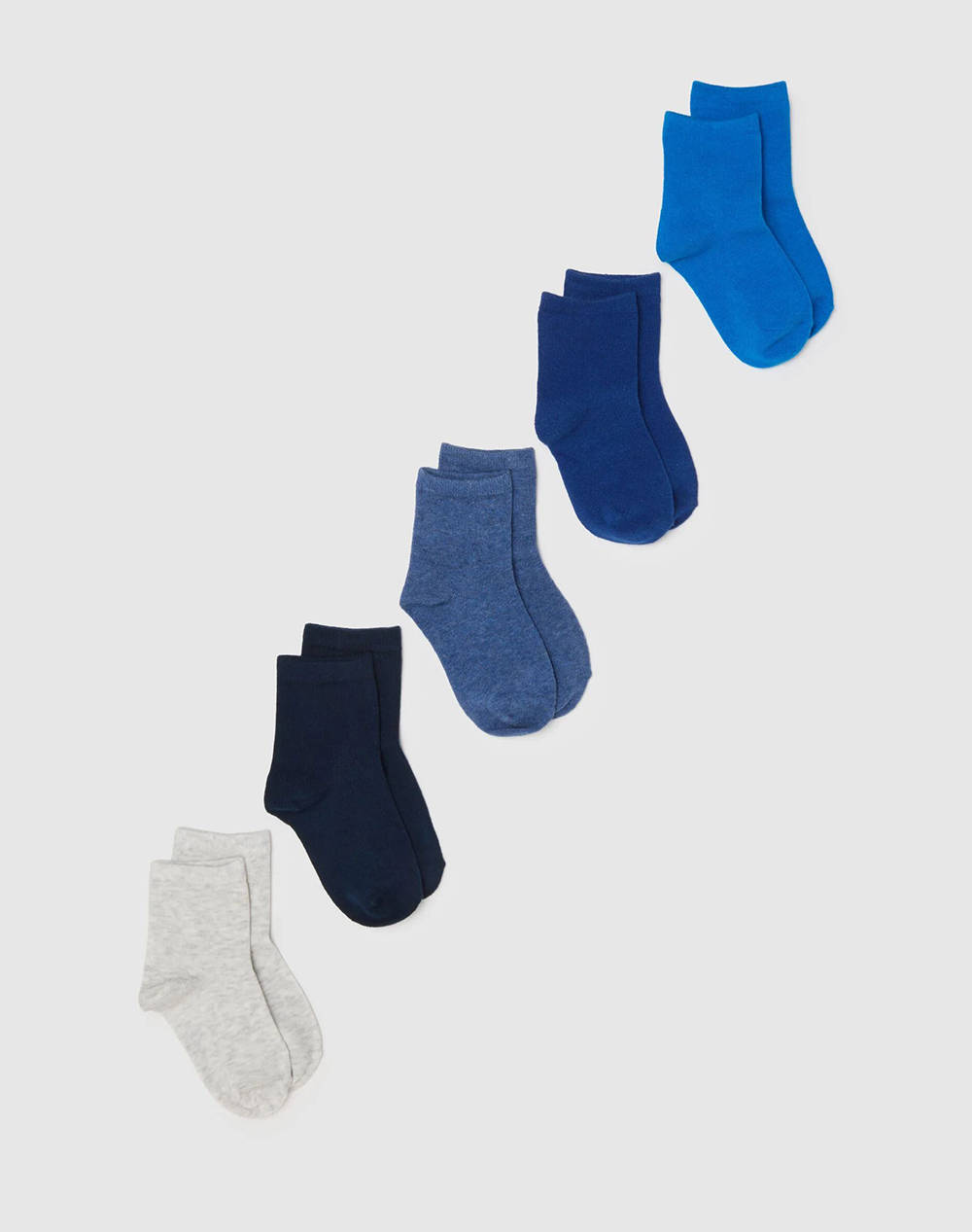 OVS OVS PK 5 SHORT SOCKS TU 2449316-BLUE/LT BLUE Blue