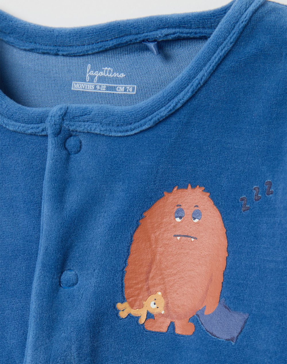 OVS PK2 ROMPER VELOUR BOY 2446399-DUTCH BLUE Multi φωτογραφία