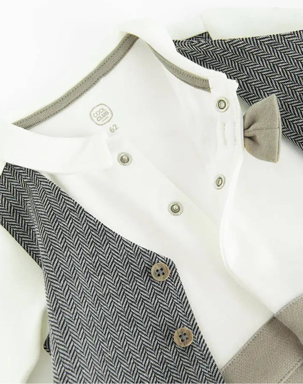 COOL CLUB Φορμάκι ολόσωμο ΑΓΟΡΙ CCB3100802-BEIGE Multi φωτογραφία