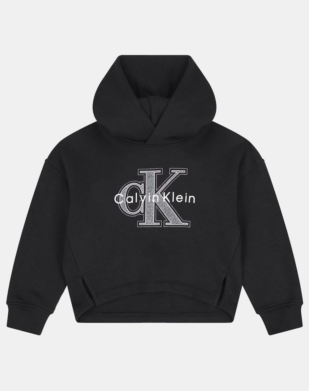 CALVIN KLEIN FESTIVE GRAPHIC FLEECE HOODIE IG0IG03018-8Y-16Y-BEH Black