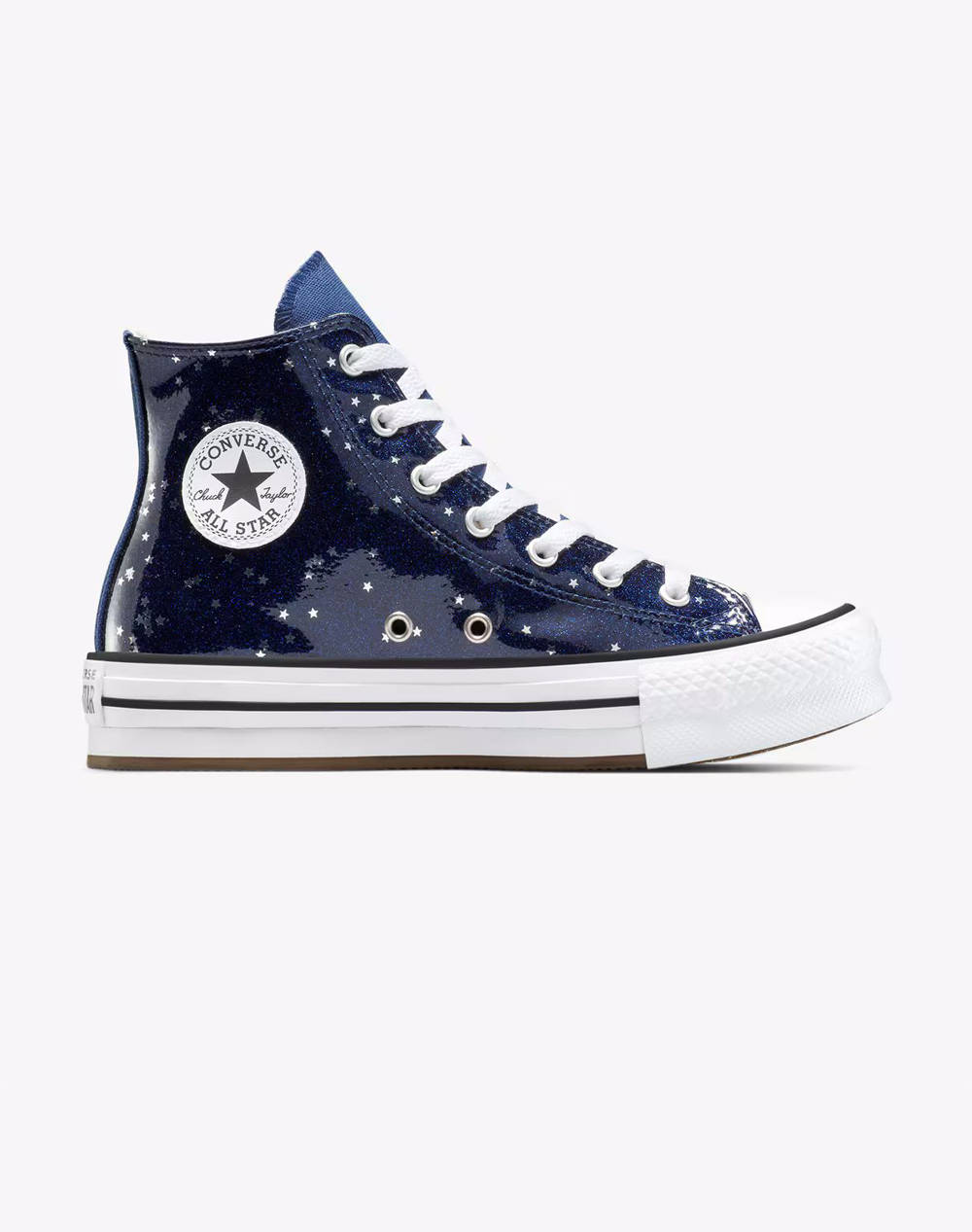 CONVERSE CHUCK TAYLOR ALL STAR EVA LIFT GLITTER PLATFORM A15575C-410 DarkBlue