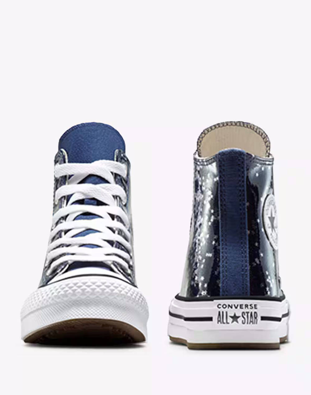 CONVERSE CHUCK TAYLOR ALL STAR EVA LIFT GLITTER PLATFORM A15575C-410 DarkBlue φωτογραφία