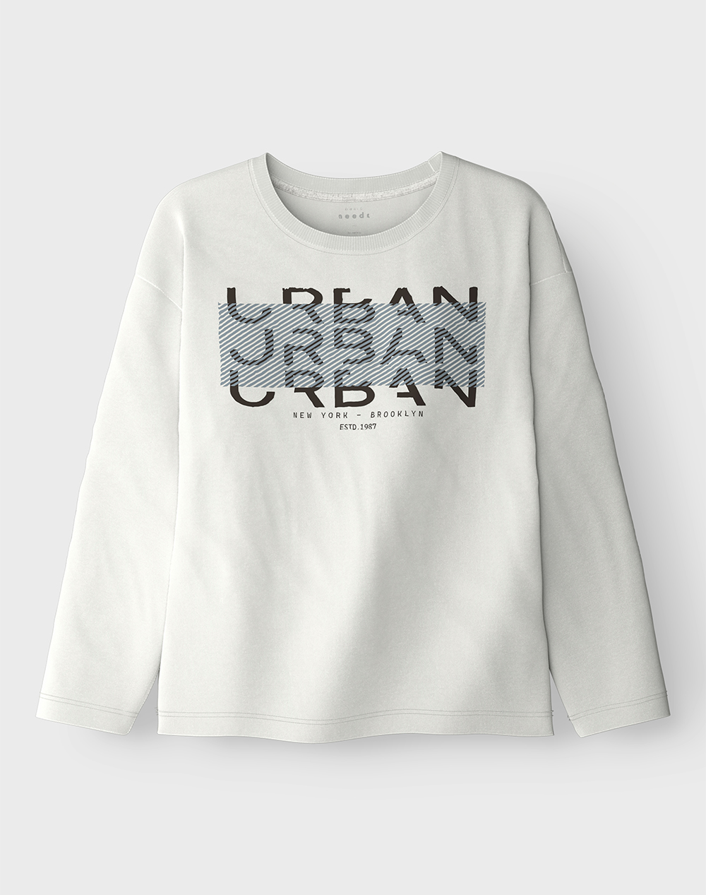 NAME IT NKMVICTOR LS RLX TOP 13234715-Cloud DancerUrban OffWhite