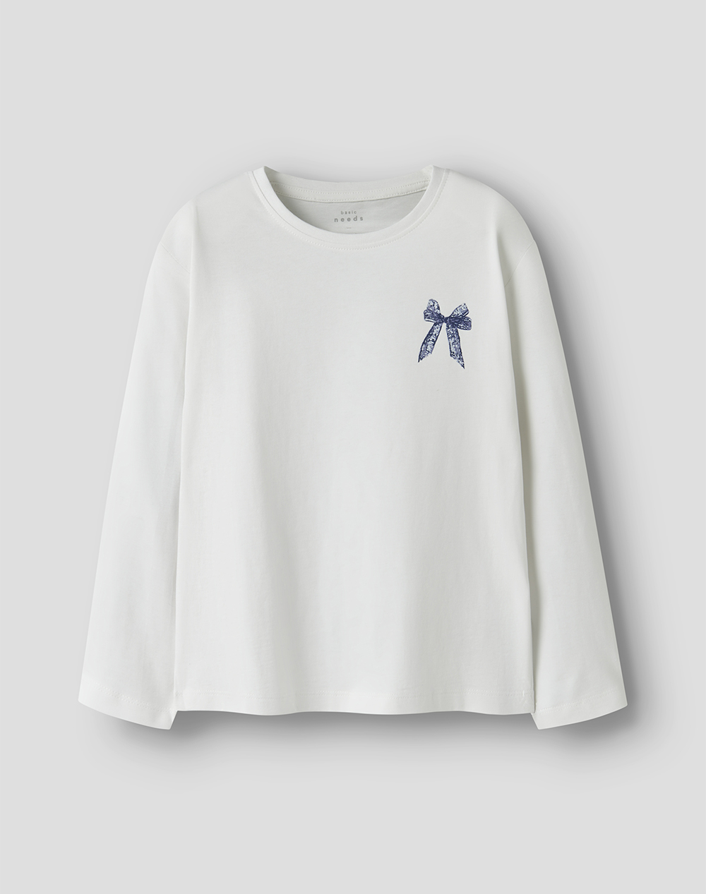 NAME IT NKFVEEN LS RLX TOP 13234709-Bright WhiteLace Bow OffWhite