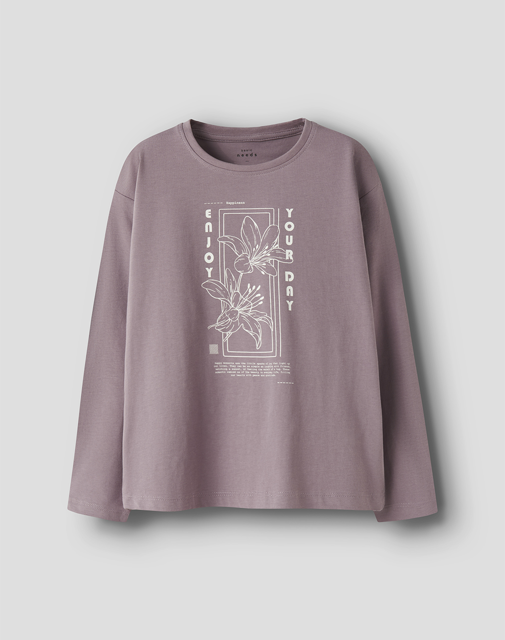 NAME IT NAME IT NKFVEEN LS RLX TOP 13234709-ToadstoolEnjoy Your Day Pink