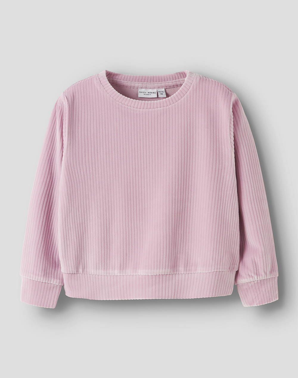 NAME IT NMFVELOA LS VELVET SHORT TOP 13235117-Keepsake Lilac LightPink