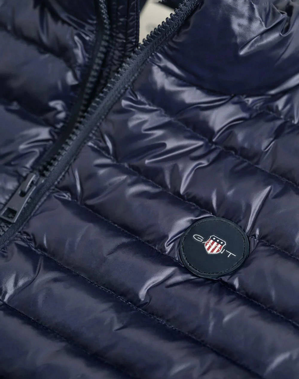 GANT ΜΠΟΥΦΑΝ ΧΜ SHINY LIGHT PADDED VEST 3G970316-433 DarkBlue φωτογραφία