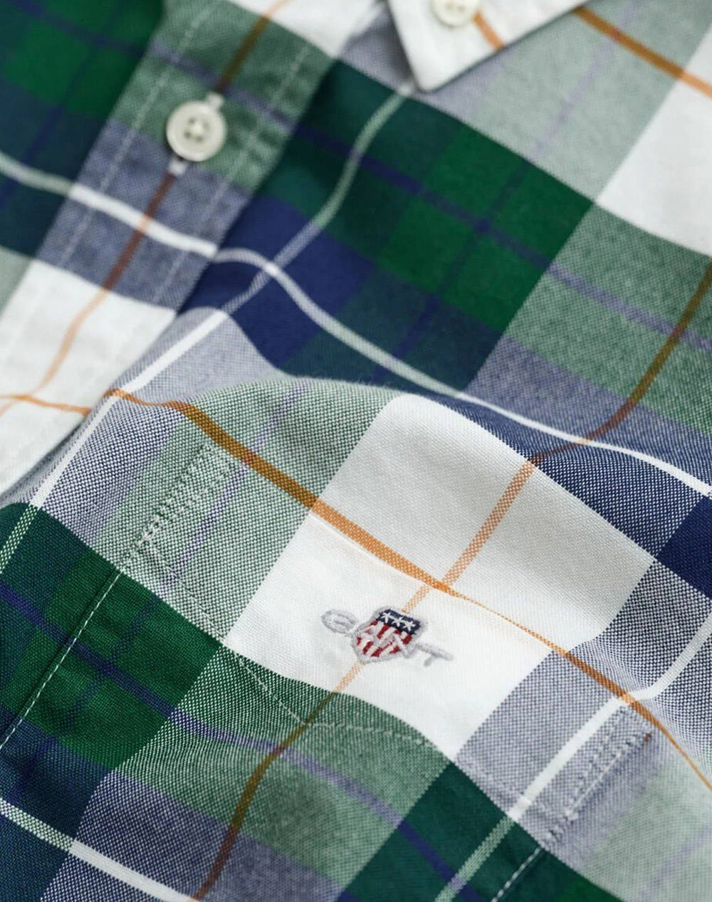GANT ΠΟΥΚΑΜΙΣΟ ΜΜ OXFORD CHECKED SHIRT 3G930498-338 Green φωτογραφία
