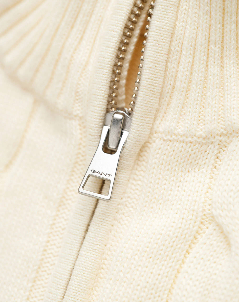 GANT ΠΟΥΛΟΒΕΡ ΜΜ COTTON CABLE HALF ZIP 3G984059-130 Cream φωτογραφία