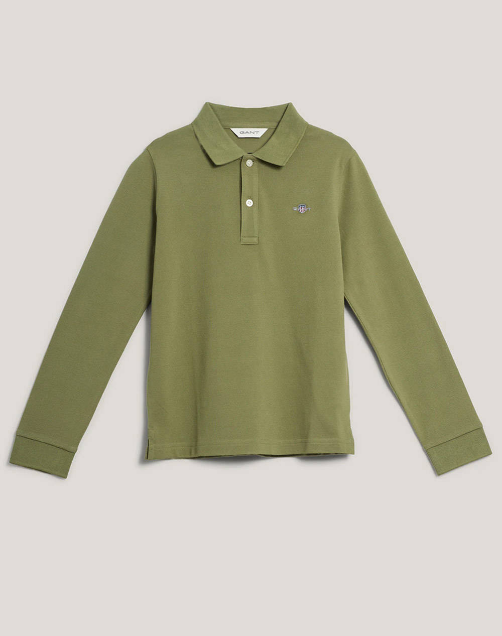 GANT ΜΠΛΟΥΖΑ ΜΜ SHIELD LS PIQUE POLO 3G802550-365 Olive
