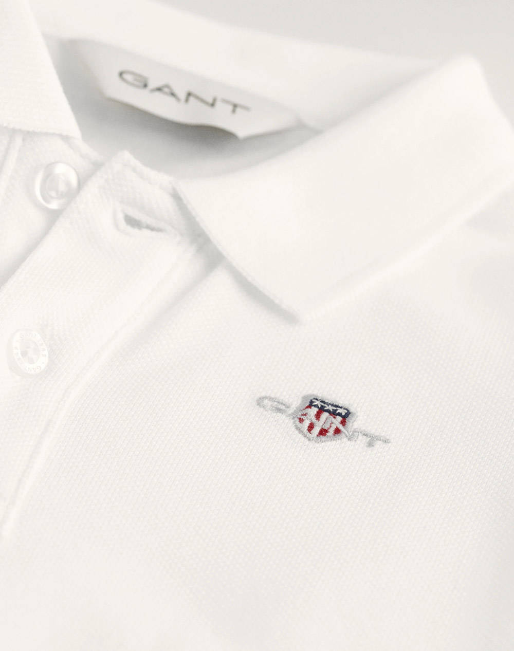 GANT ΜΠΛΟΥΖΑ ΜΜ SHIELD PIQUE LS RUGGER 3G505177-110 White φωτογραφία