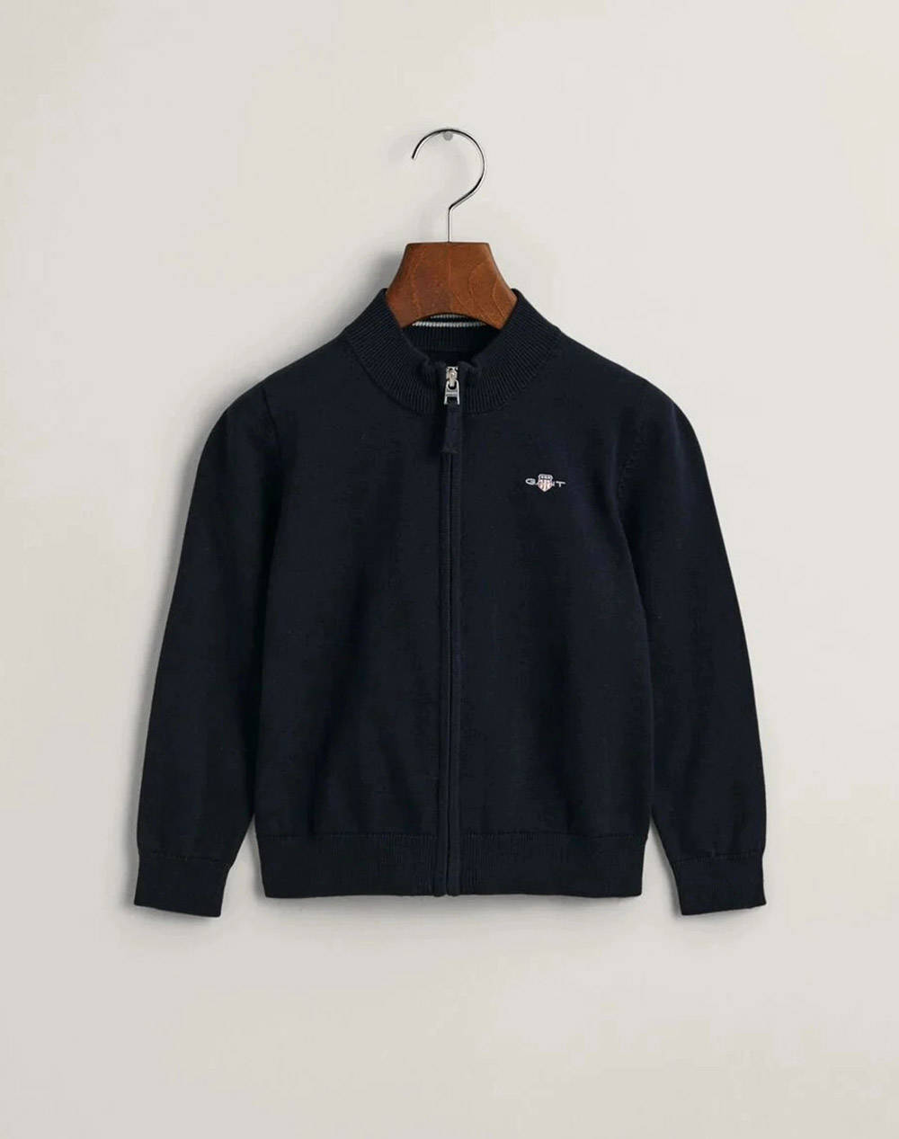 GANT GANT ΖΑΚΕΤΑ ΠΛΕΚΤΗ SHIELD COTTON ZIP CARDIGAN 3G884031-433 DarkBlue