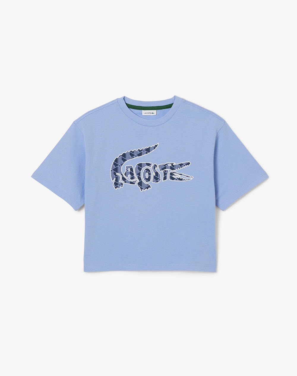 LACOSTE ΜΠΛΟΥΖΑ ΚΜ SS MONOGRAM TEE 3TJ0991-5QD LightBlue