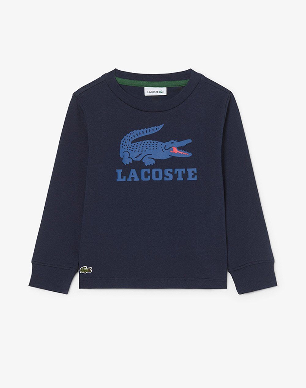 LACOSTE LACOSTE ΜΠΛΟΥΖΑ ΚΜ LOGO GRAPHIC CORE L/S TEE 3SJ1466-166 NavyBlue