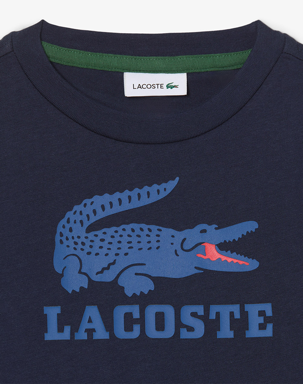 LACOSTE ΜΠΛΟΥΖΑ ΚΜ LOGO GRAPHIC CORE L/S TEE 3SJ1466-166 NavyBlue φωτογραφία